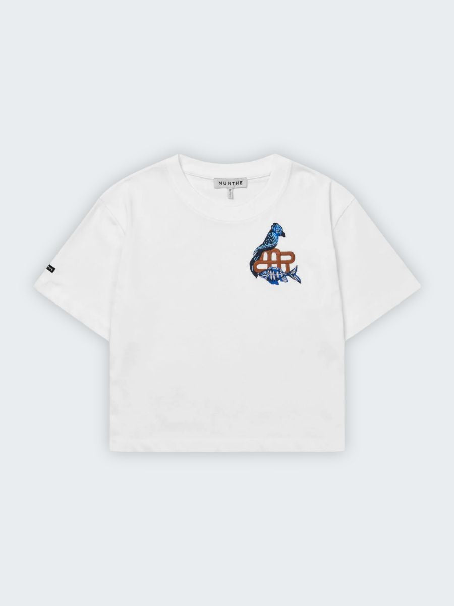 Munthe - Nuri T-Shirt product shot showing cropped lengh