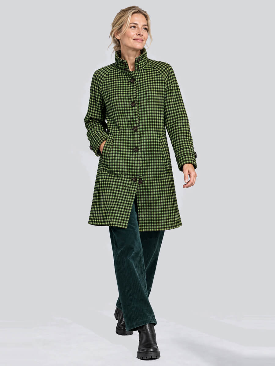 NUMPH
Nuliba Check Coat - Jasmine Green