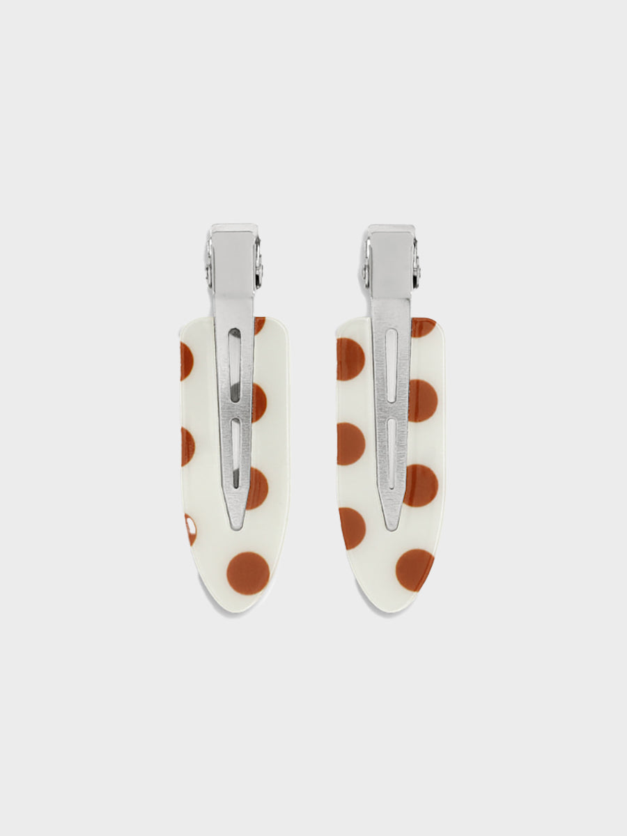 SUI AVA No Crease Sprinkle Clips  - Set of 2 - Brown