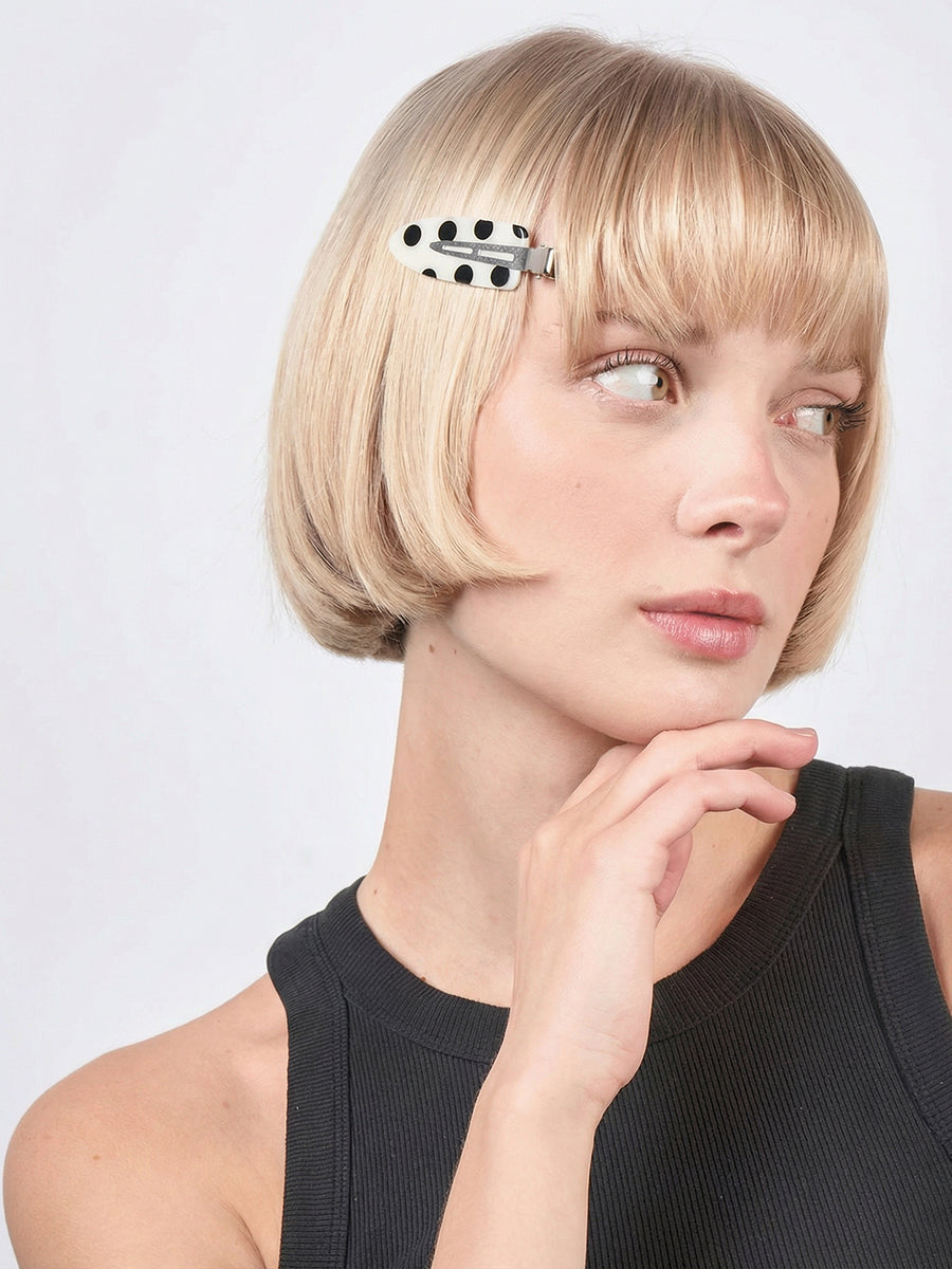 SUI AVA No Crease Sprinkle Clips  - Set of 2 - Black