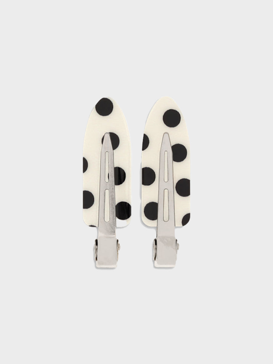 SUI AVA No Crease Sprinkle Clips  - Set of 2 - Black