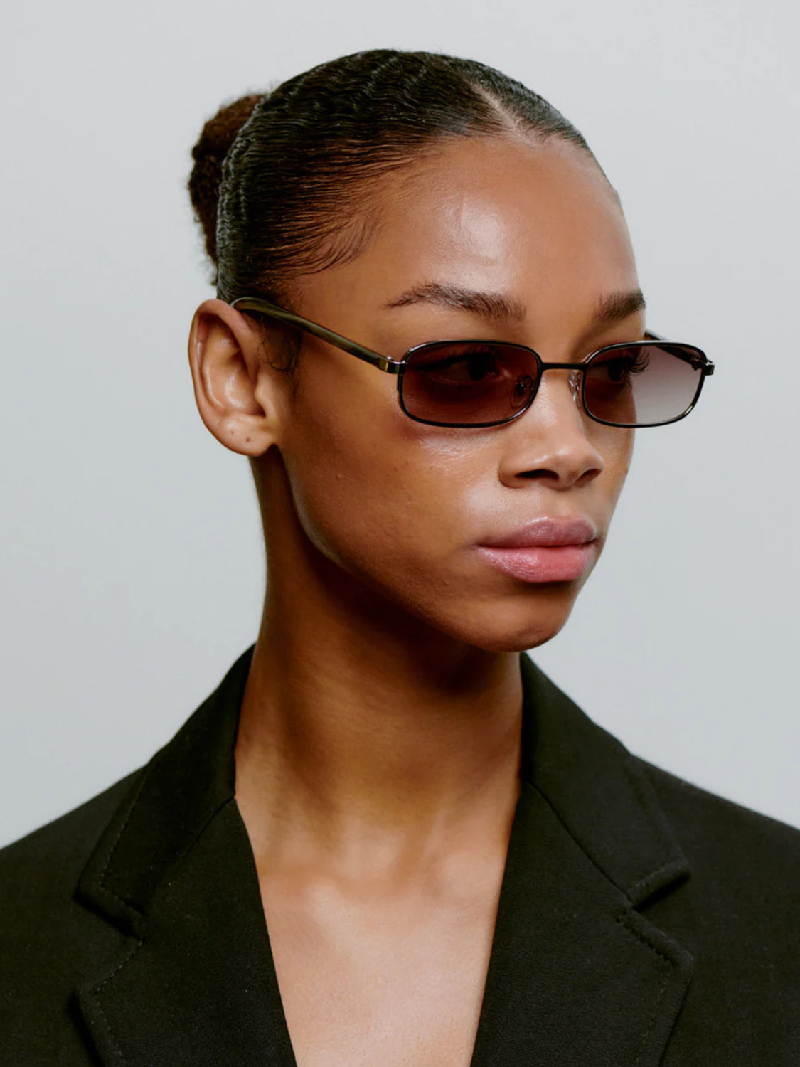 A.KJÆRBEDE Noah Sunglasses - Silver Striped Horn