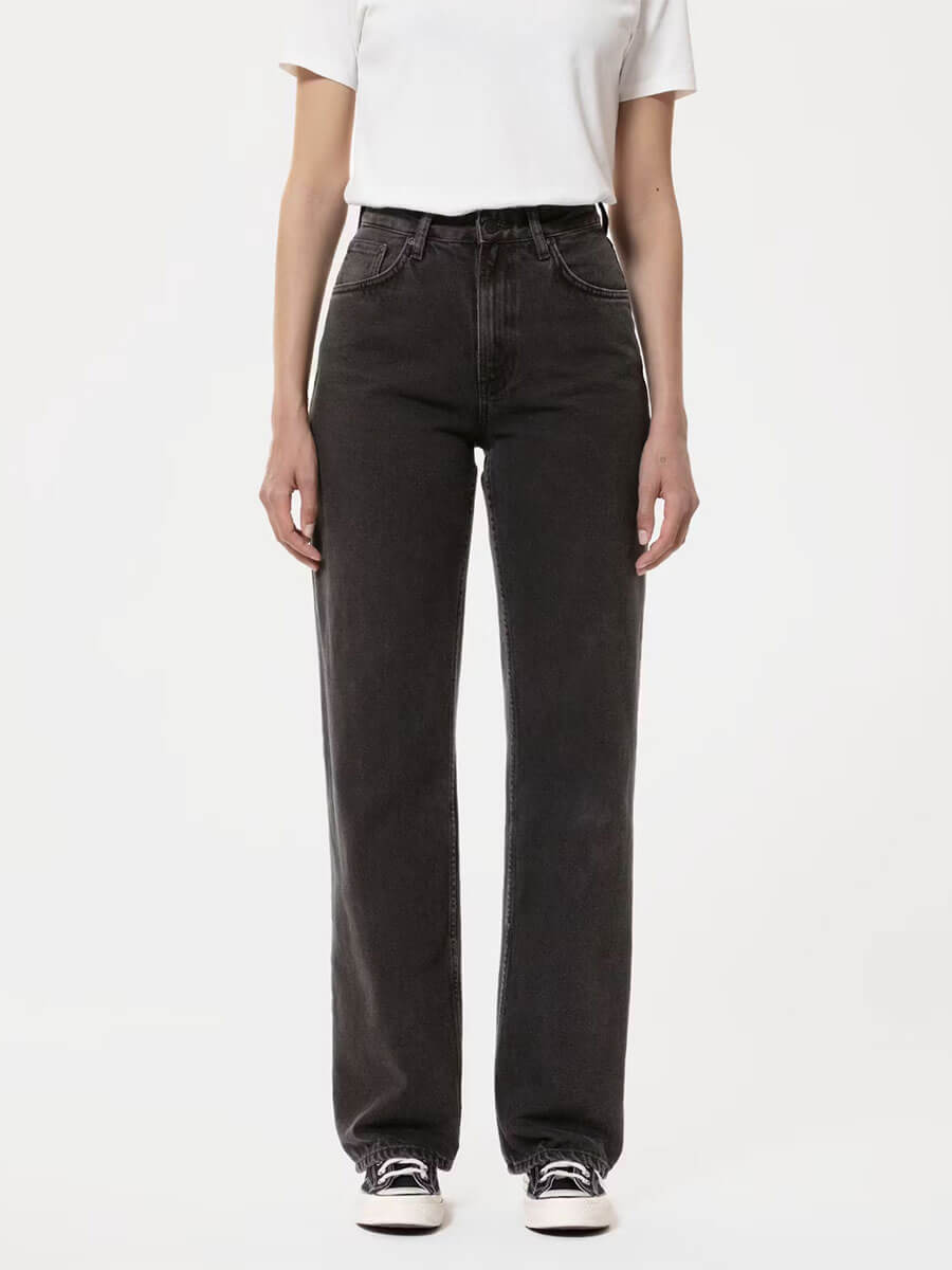 Nudie Jeans Clean Eileen Jeans - Washed Out Black