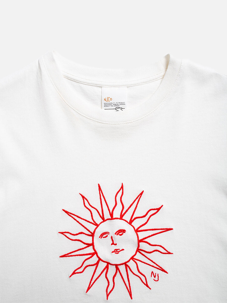 Nudie Jeans Joni Embroidered Sun T-shirt