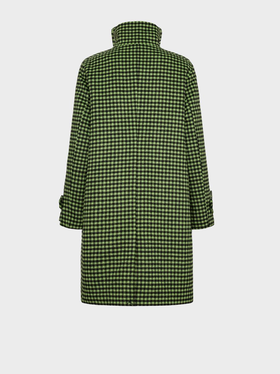 Nümph - Nuliba Check Coat - Jasmine Green