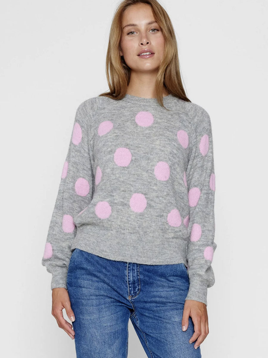 Numph Nuellen Pullover - Pink Frosting 