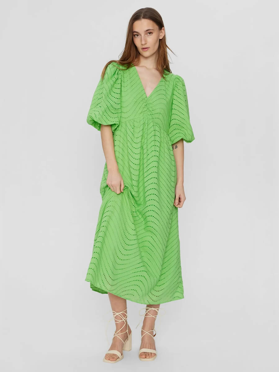 Numph-Nuevelyn-Dress-Summer-Green