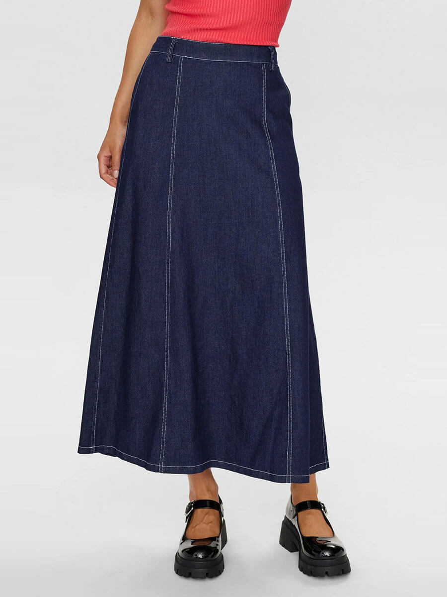 Numph Nuhaven Skirt - Dark Blue Denim