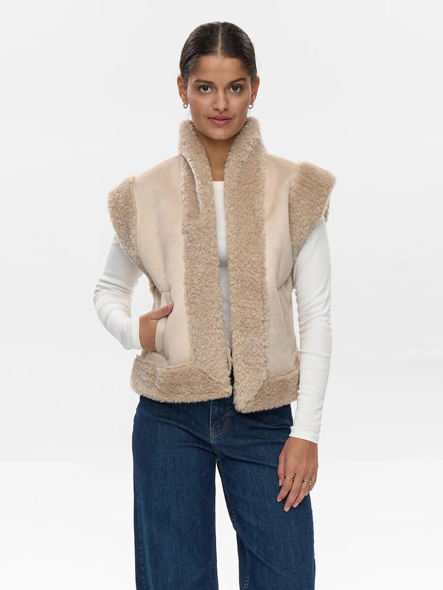 Numph - Nuelliot Vest - Gray Morn