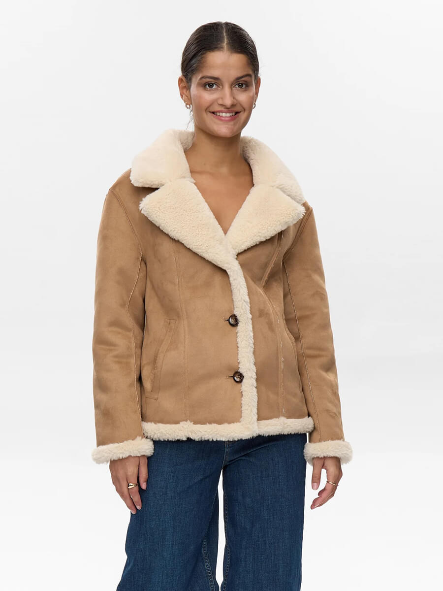 Numph - Nuelliota Reversible Coat - Cognac