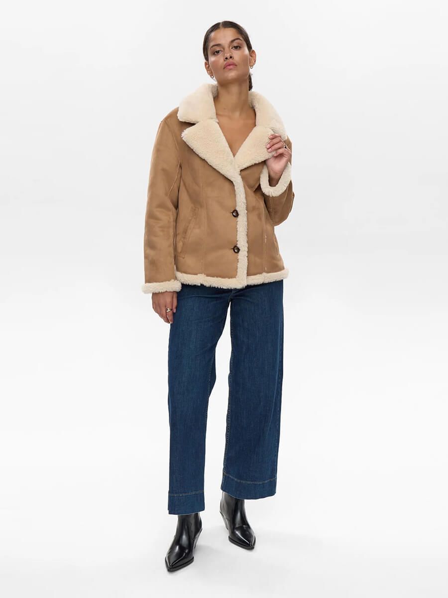 Numph - Nuelliota Reversible Coat - Cognac
