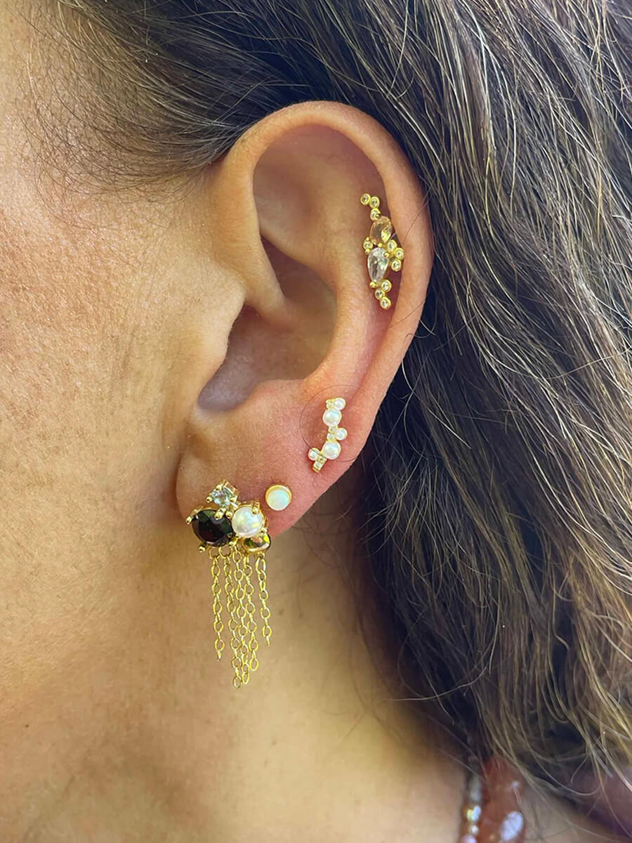 Nuni - Maddie Earrings - Brown
