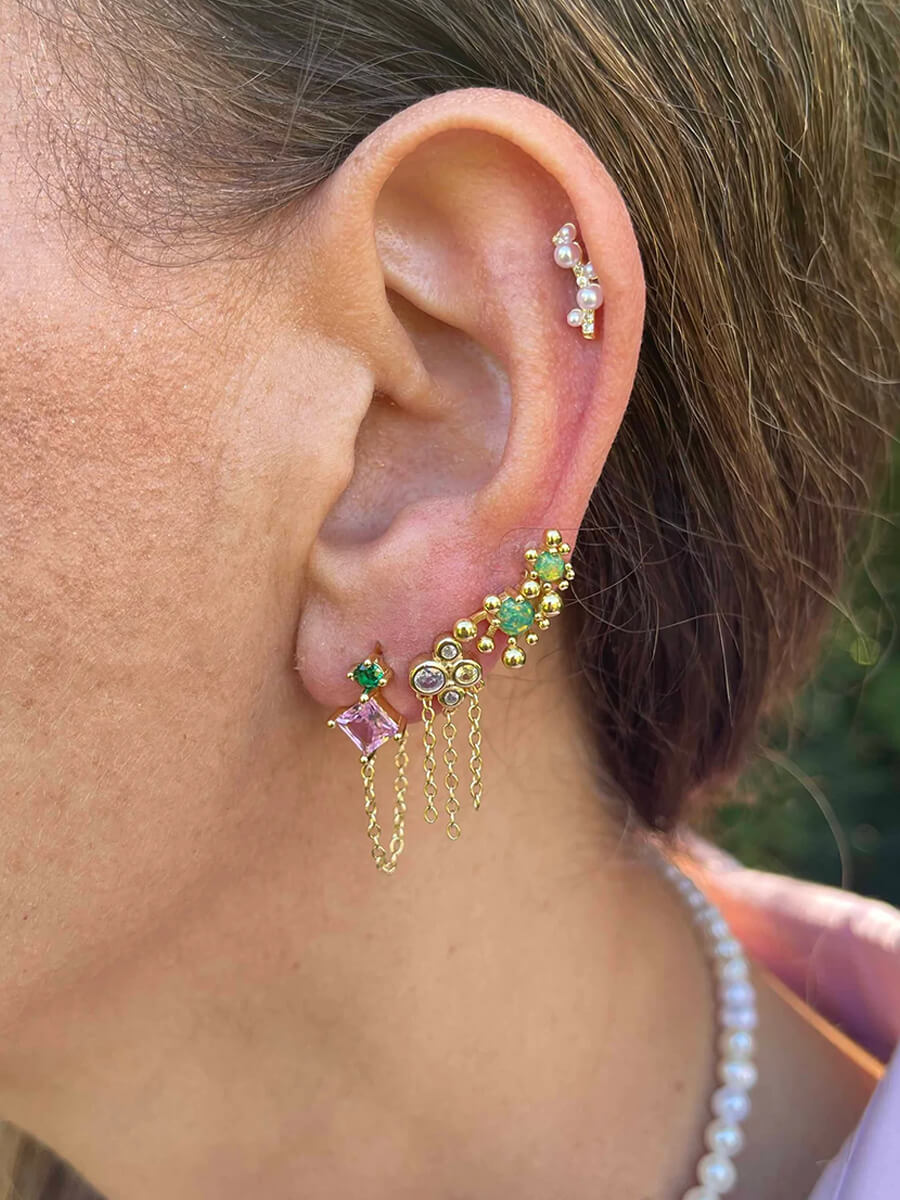Nuni - Philadelphia Earrings - Pearl