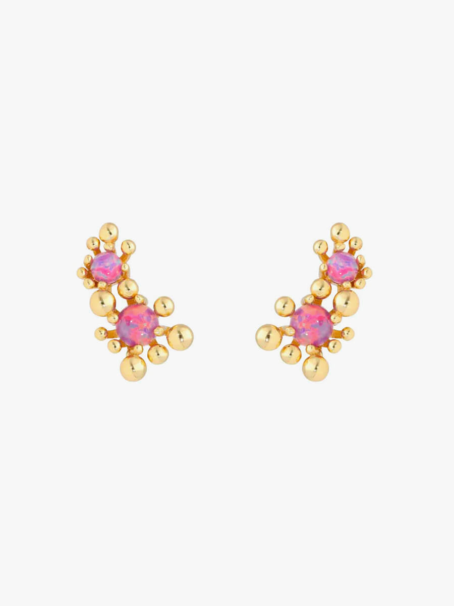 Nuni - Winnie Duo Earrings - Purple