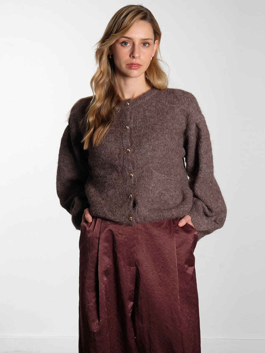 OBJECT
Saggia Knitted Cardigan - Morel