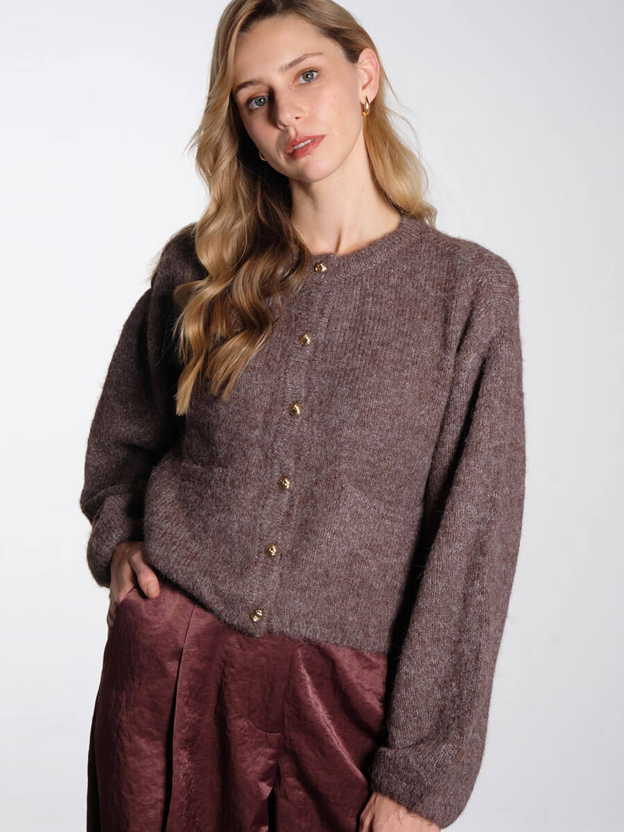 OBJECT
Saggia Knitted Cardigan - Morel