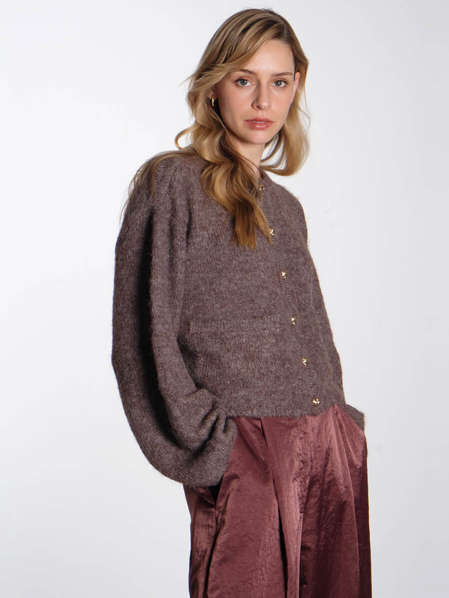 OBJECT
Saggia Knitted Cardigan - Morel