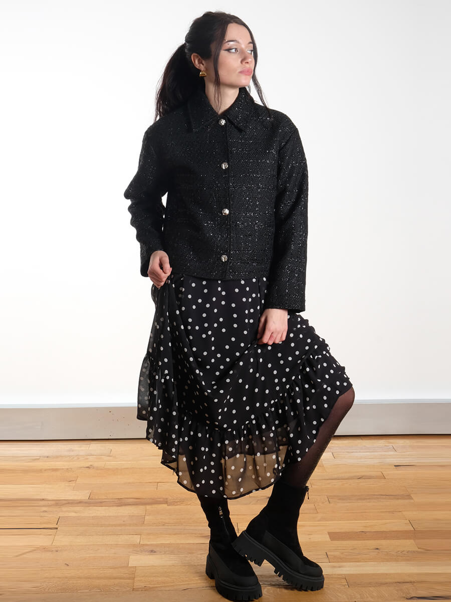 OBJECT
Gina Polka Dot Maxi Dress