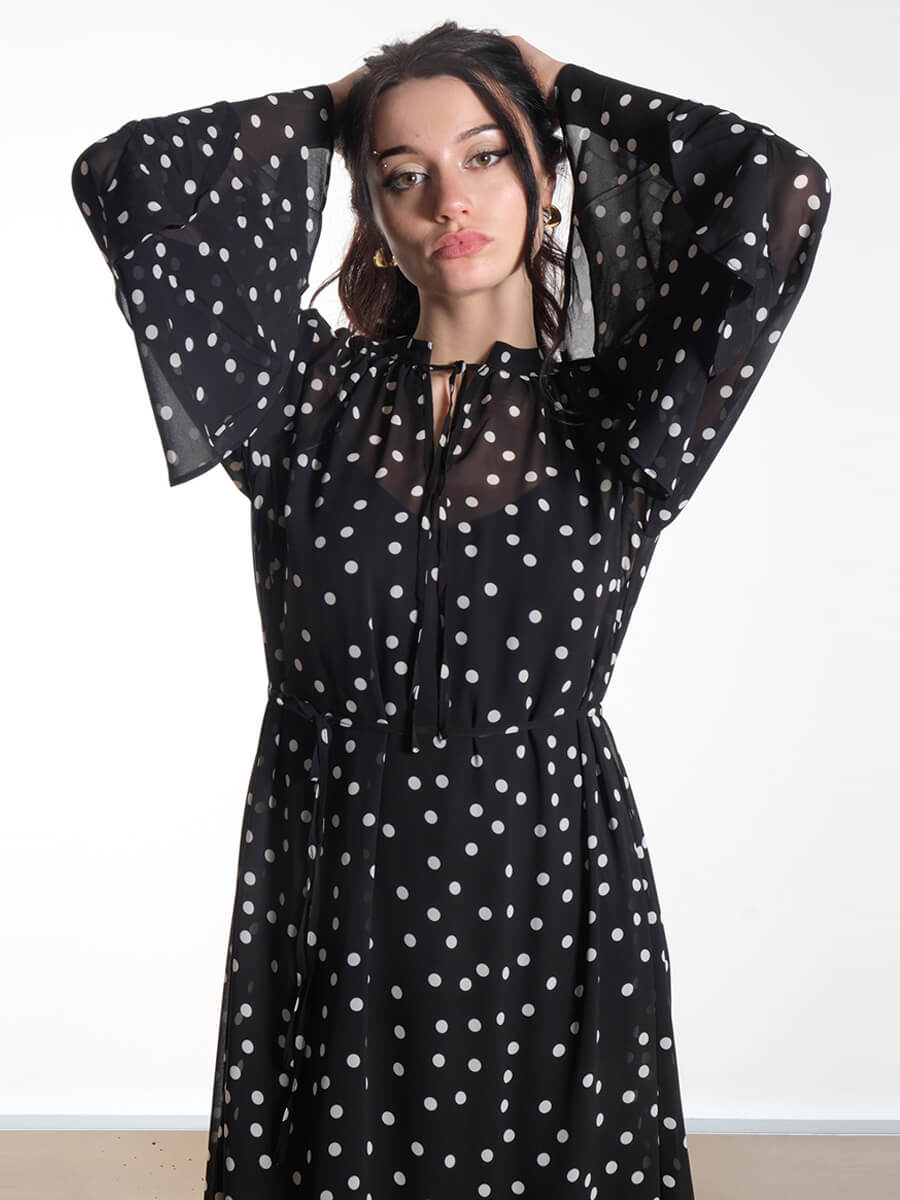 OBJECT
Gina Polka Dot Maxi Dress