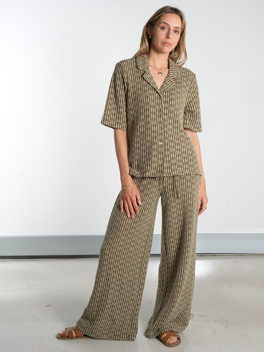 OBJECT Isja Knitted Shirt and Trousers