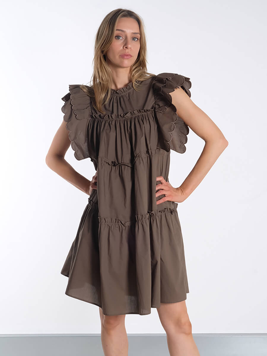 OBJECT
OBJHope Ruffled Mini Dress - Morel