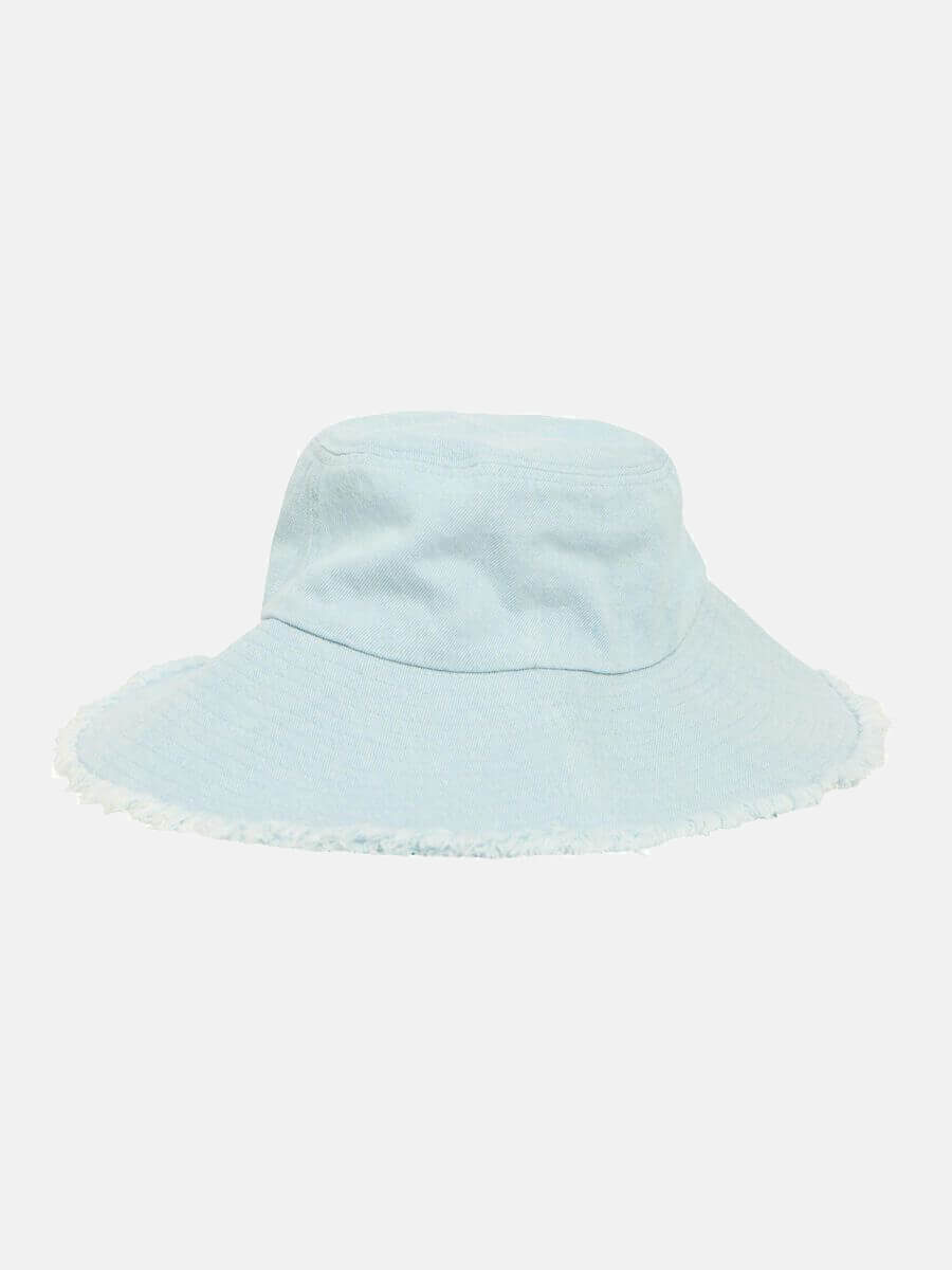 OBJECT Objluana Denim Bucket Hat-Light Blue