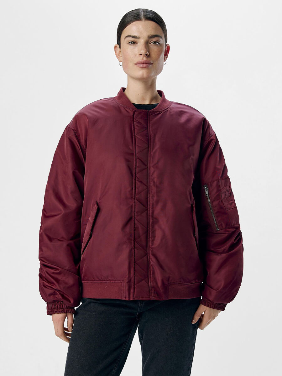 Object-Mary-Oversized-Bomber-Jacket - Cabernet