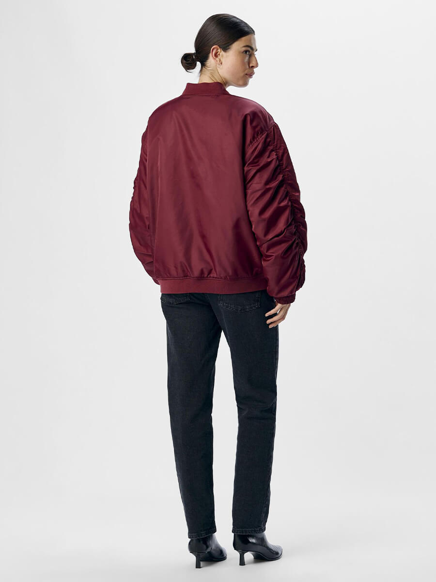 Object-Mary-Oversized-Bomber-Jacket - Cabernet