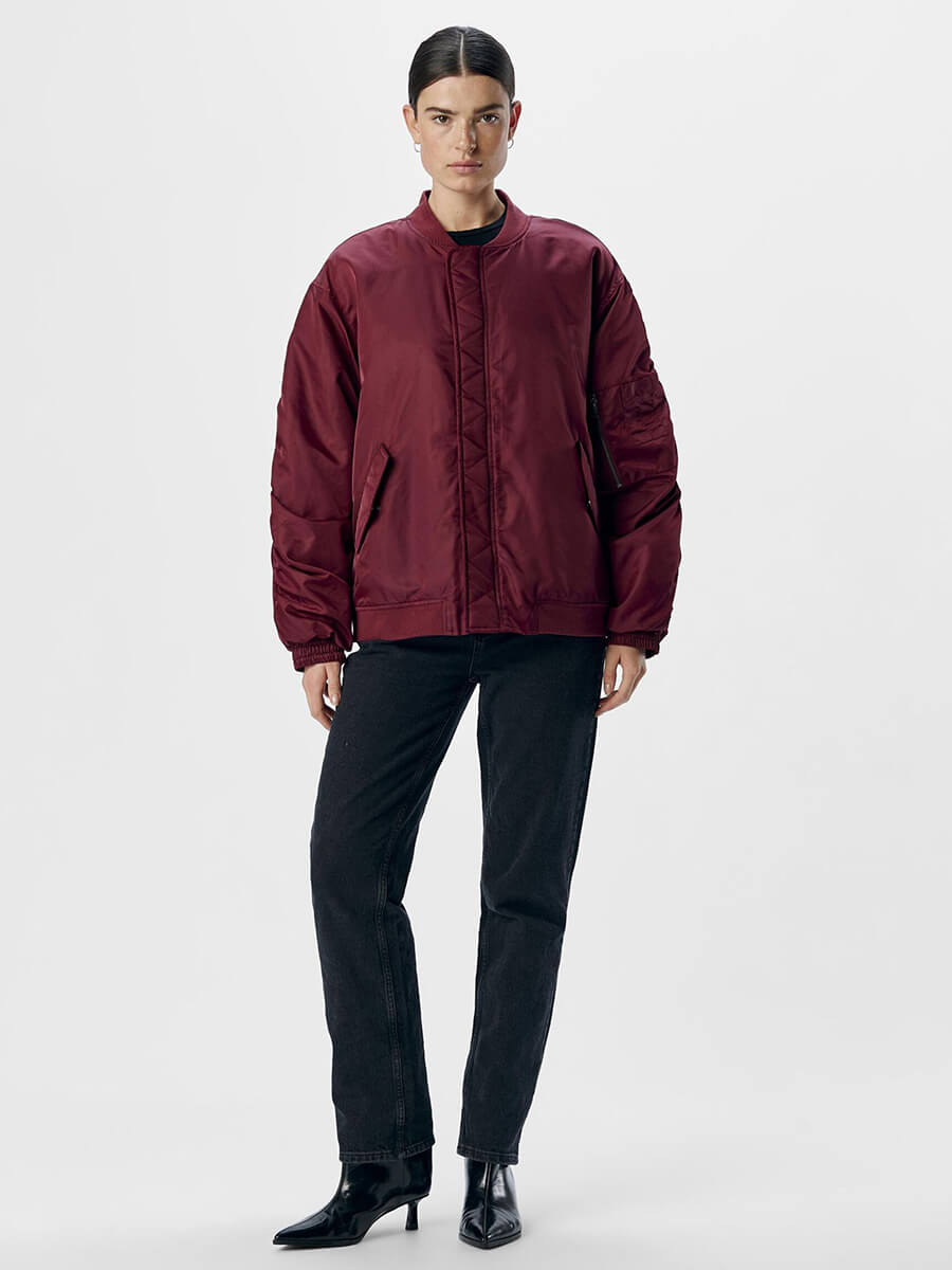 Object-Mary-Oversized-Bomber-Jacket - Cabernet