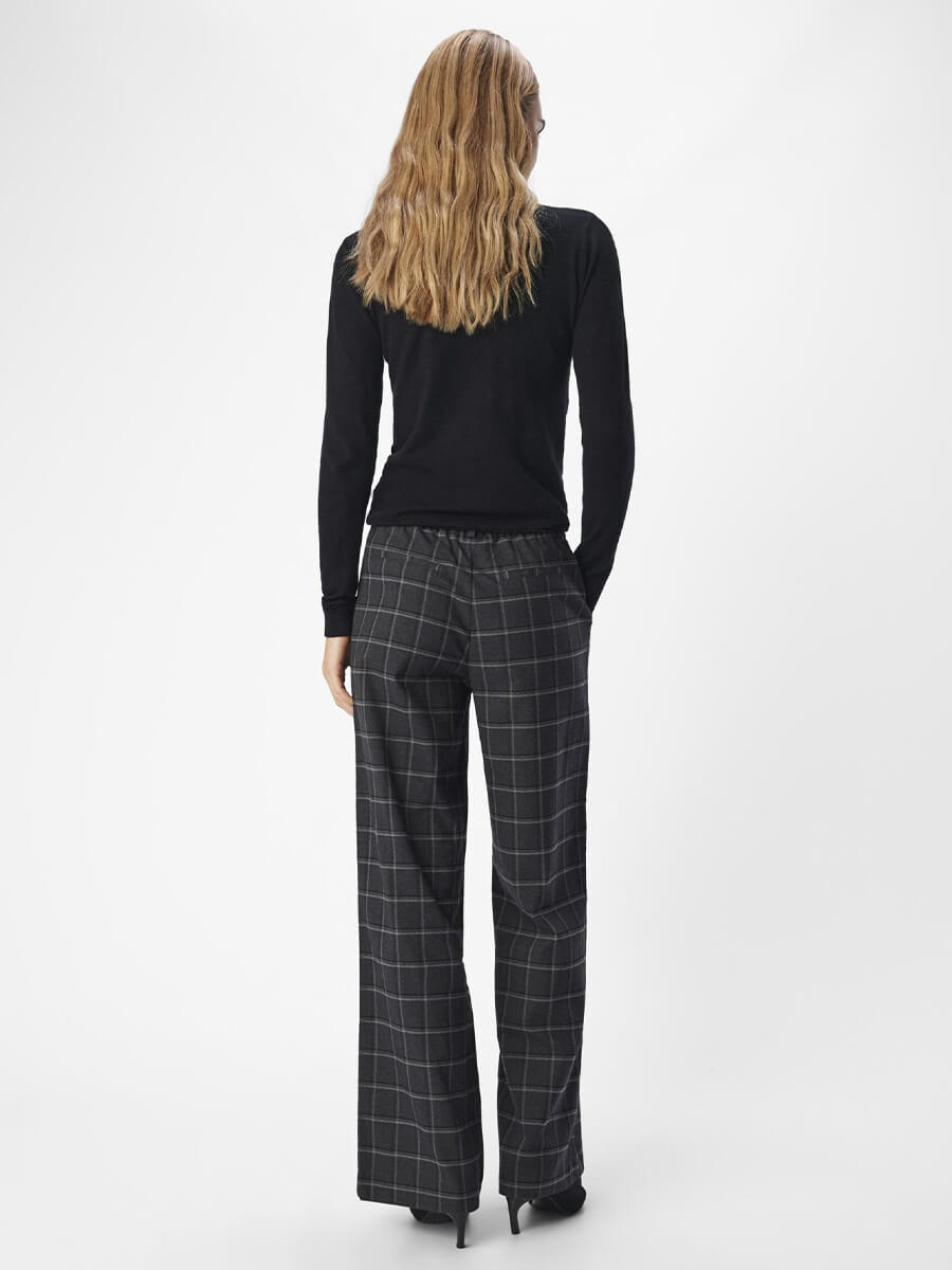 Object-OBJLisa-Wide-Pants-Dark-Grey-Melange