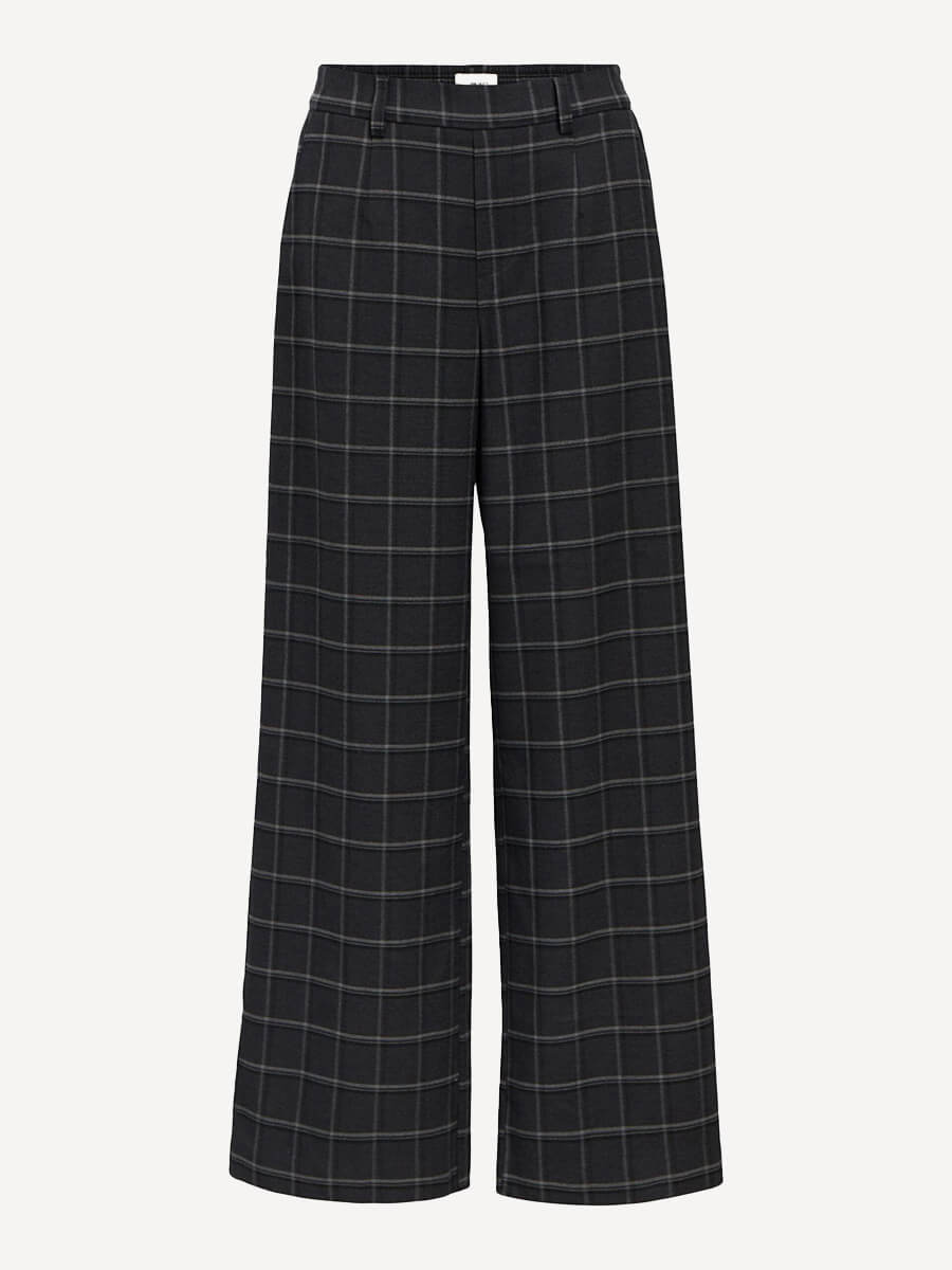 Object-OBJLisa-Wide-Pants-Dark-Grey-Melange