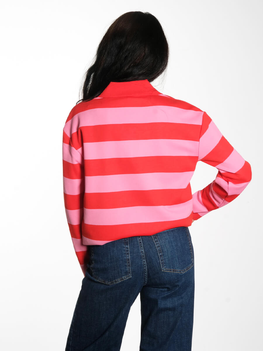 Object-OBJMillie-Striped-Polo-Flame-Scarlet