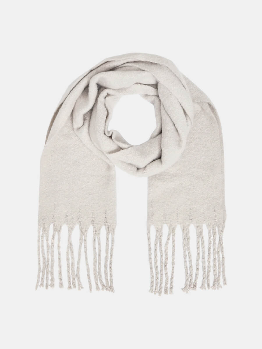 OBJ Mitta Scarf - Light Grey Melange