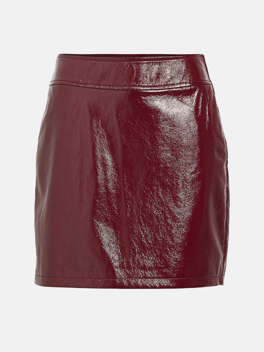 Object-OBJTexas-Coated-Mini-Skirt