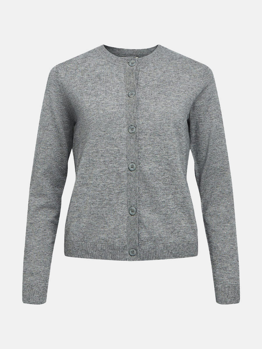 Object-OBJThess-Cardigan- Medium-Grey-Melange