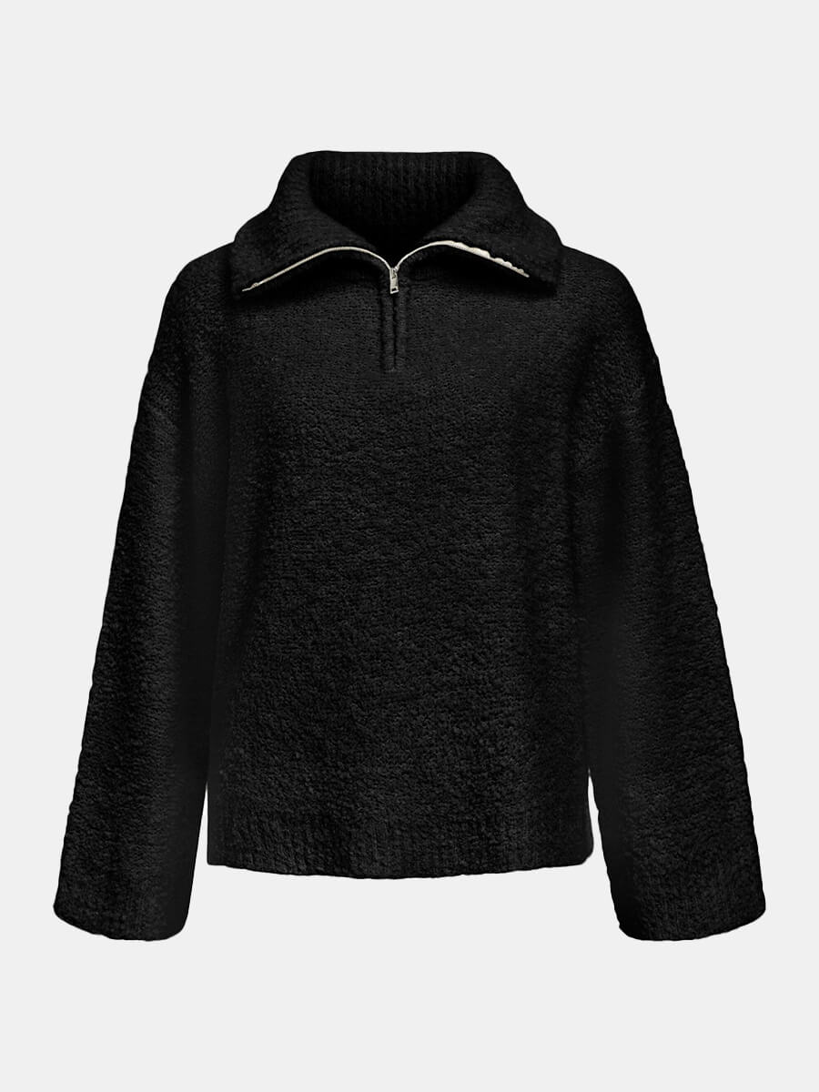 Object-OBJTotalya-Half-Zip-Pullover-Black