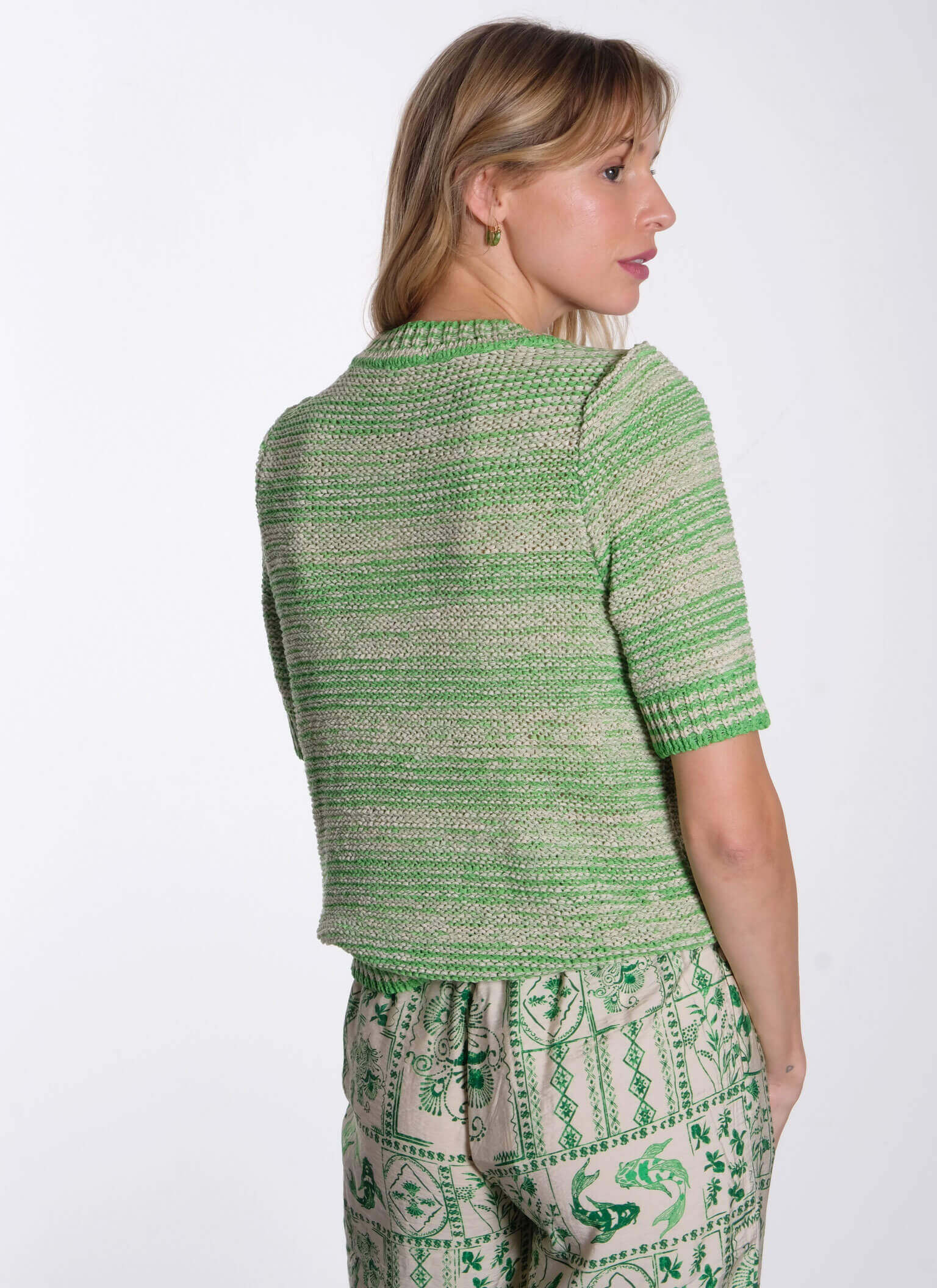 Object Objfirst Knit Pullover - Green