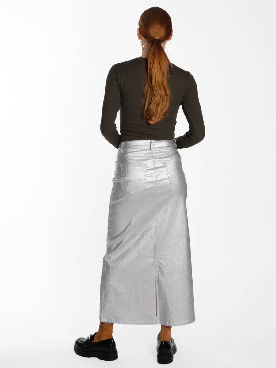 Object-Sunny-Coated-Denim-Skirt