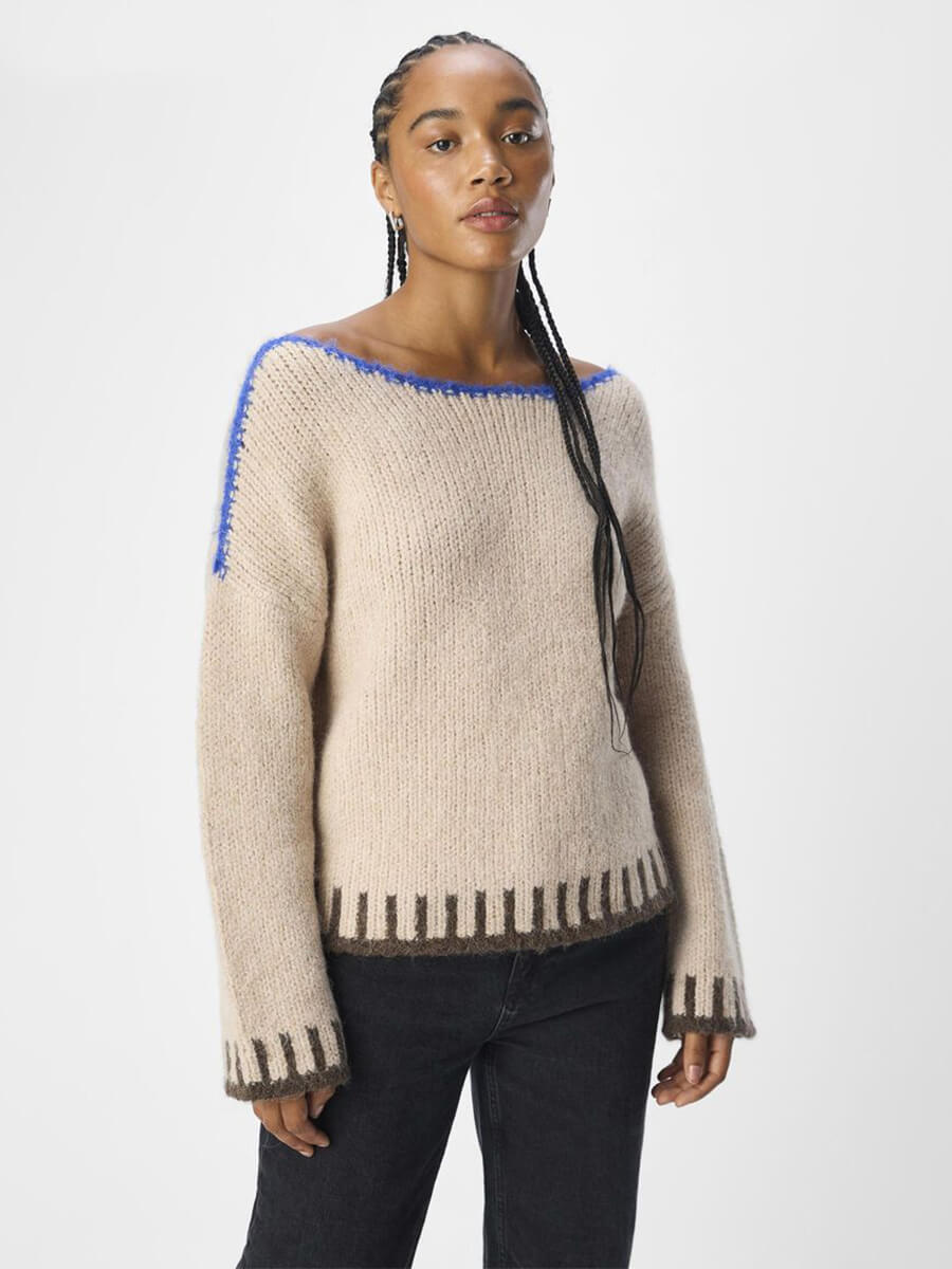 Object-Tallira-Boat-Neck-Knitted-Pullover