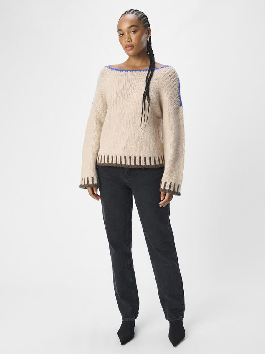 Object-Tallira-Boat-Neck-Knitted-Pullover