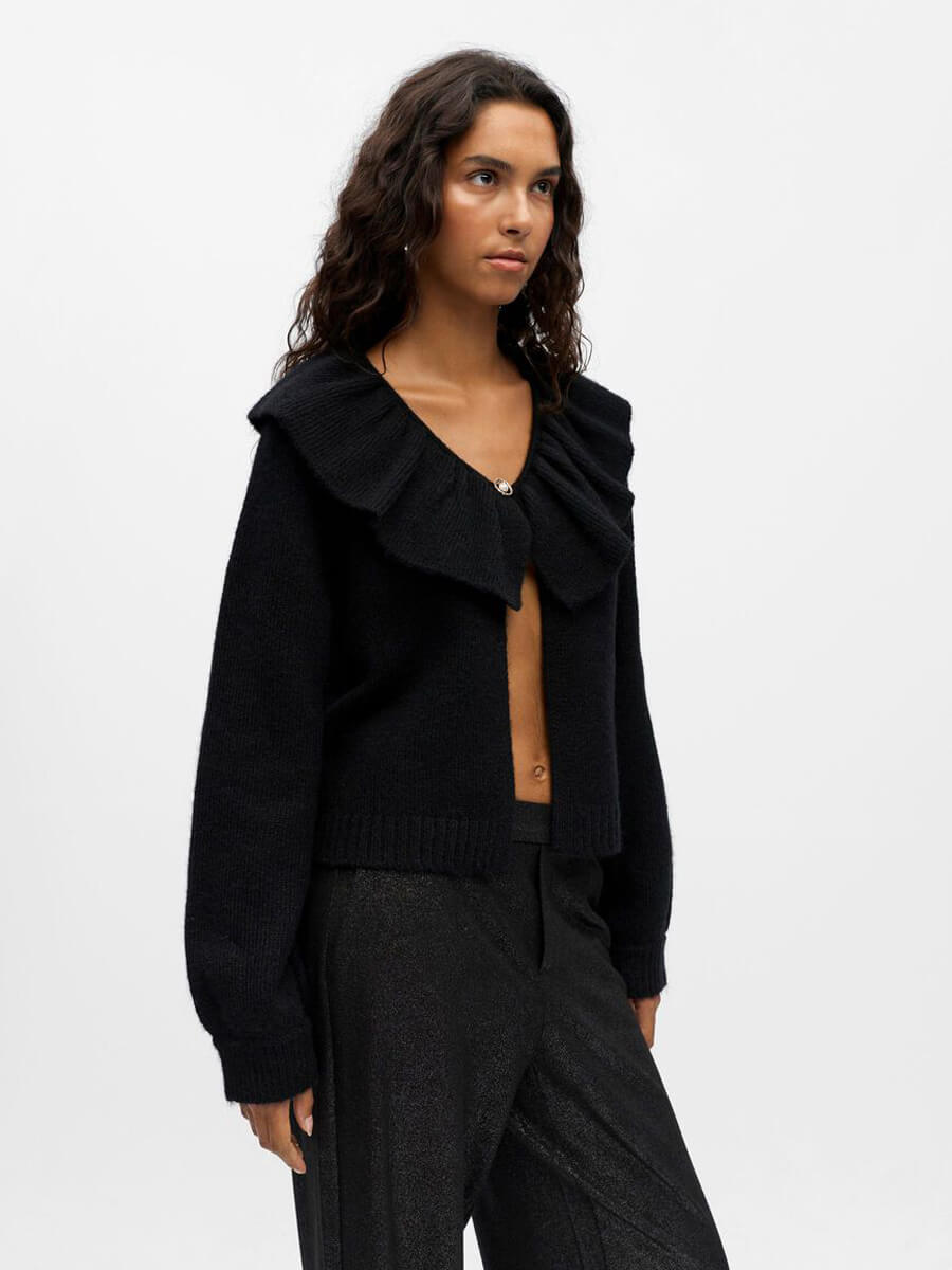 Object Denisi Knitted Cardigan - Black