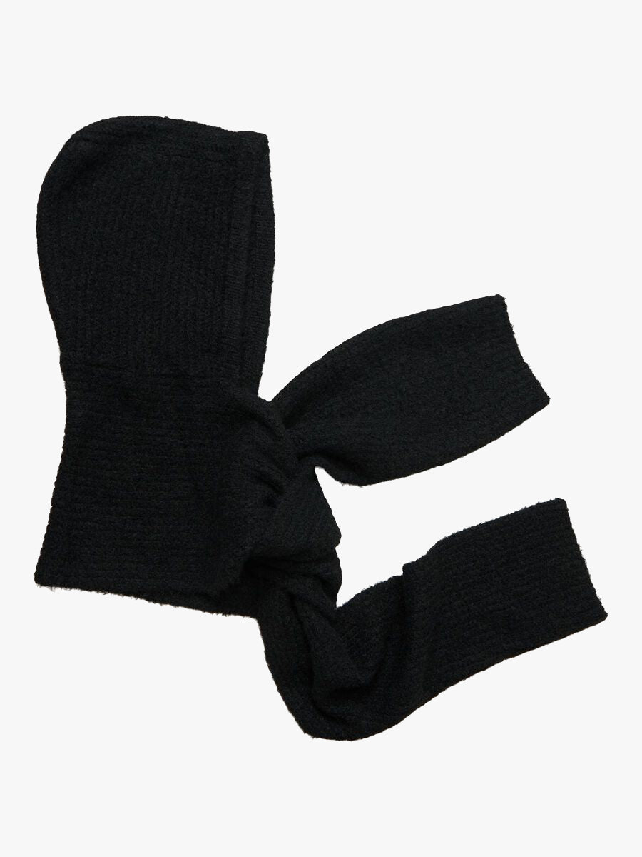 Object Milu Balaclava Knitted Scarf - black
