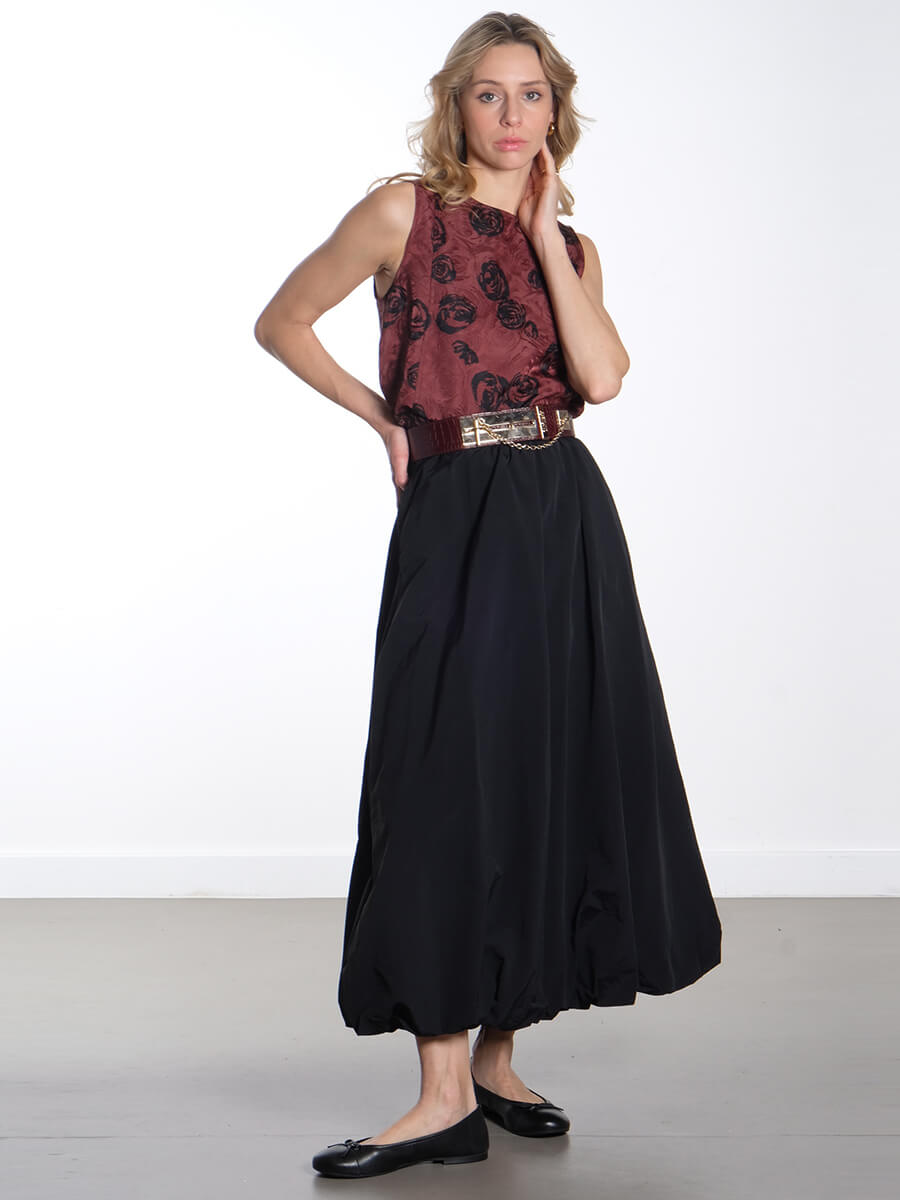 Object OBJAlda Balloon Skirt - Maxi - Black - Object 