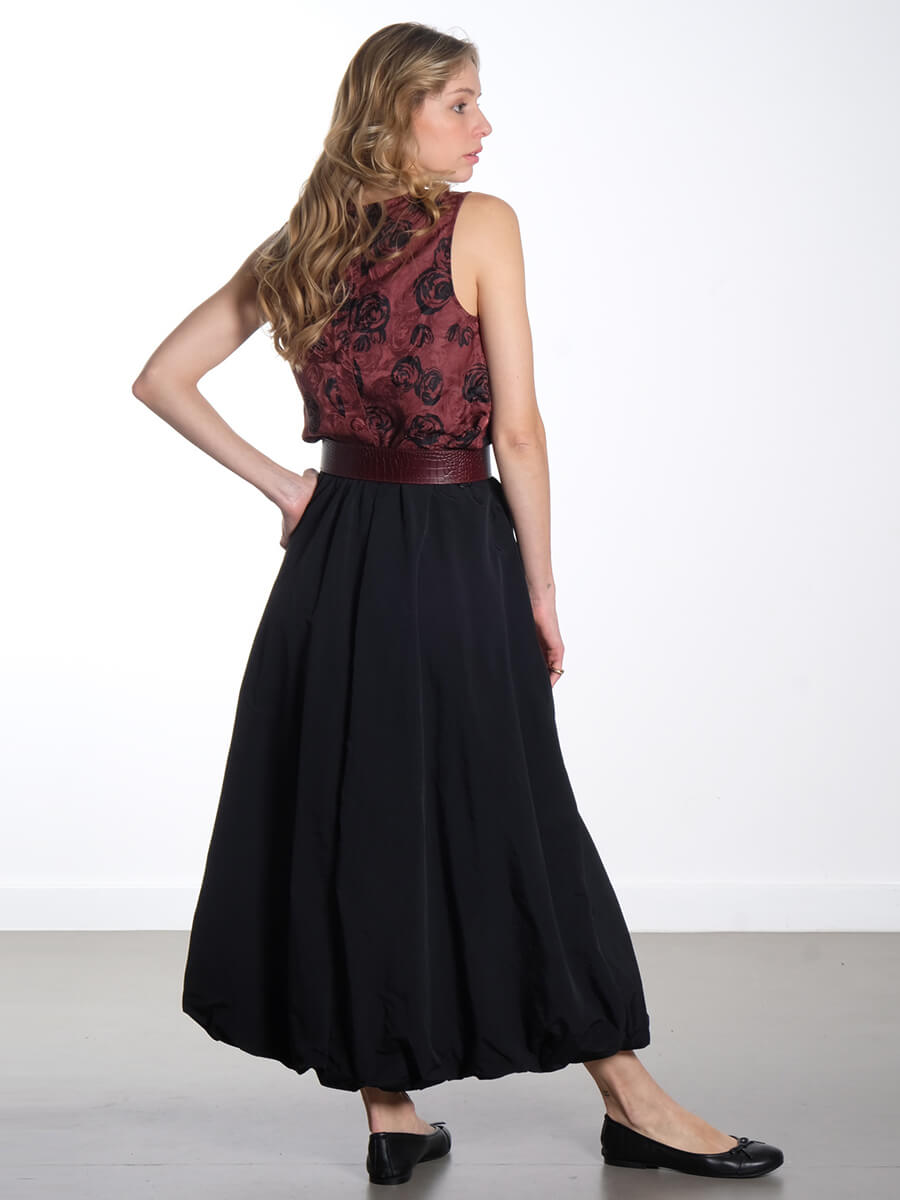 Object OBJAlda Balloon Skirt - Maxi - Black - Object 