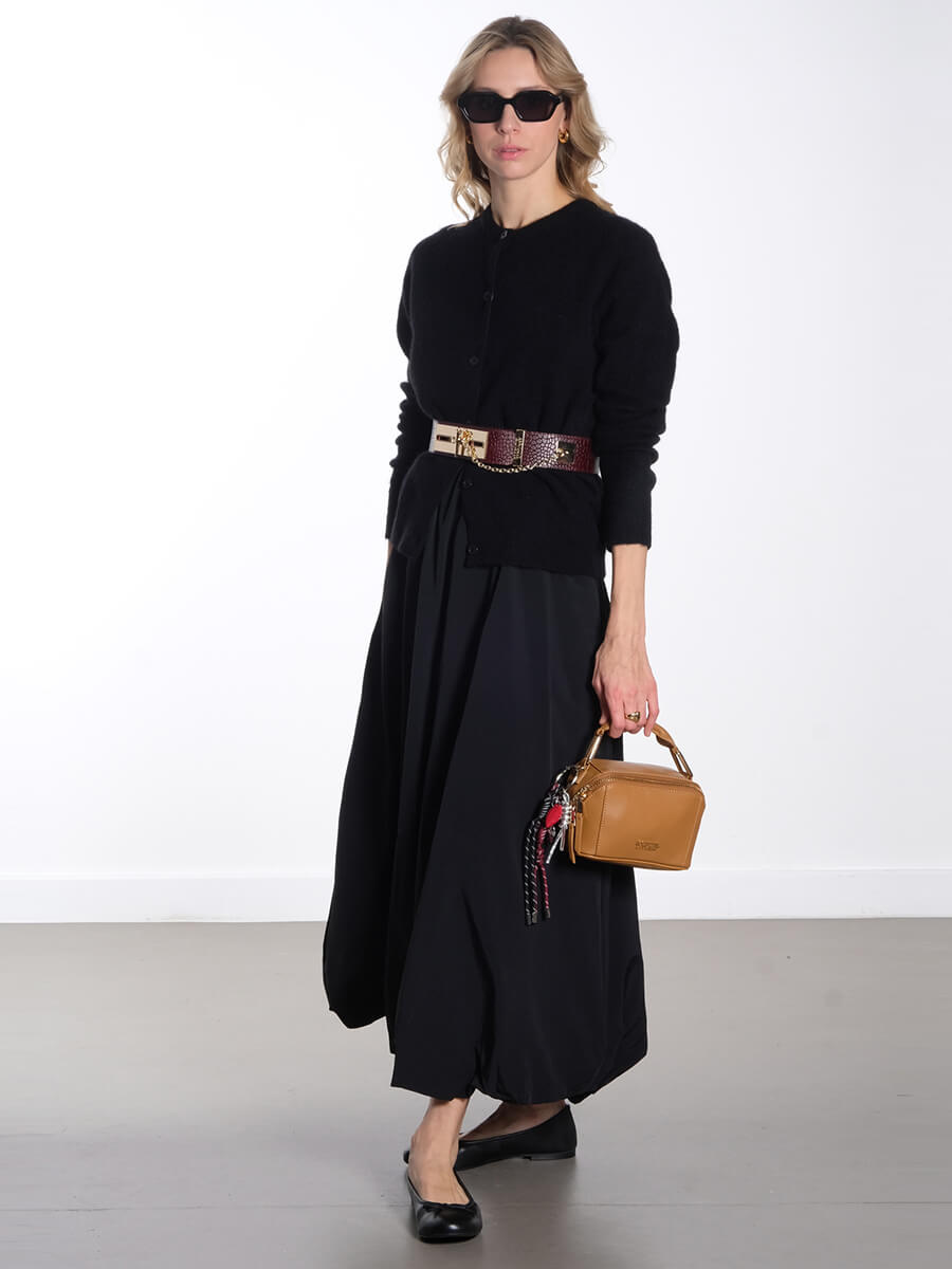 Object OBJAlda Balloon Skirt - Maxi - Black - Object 