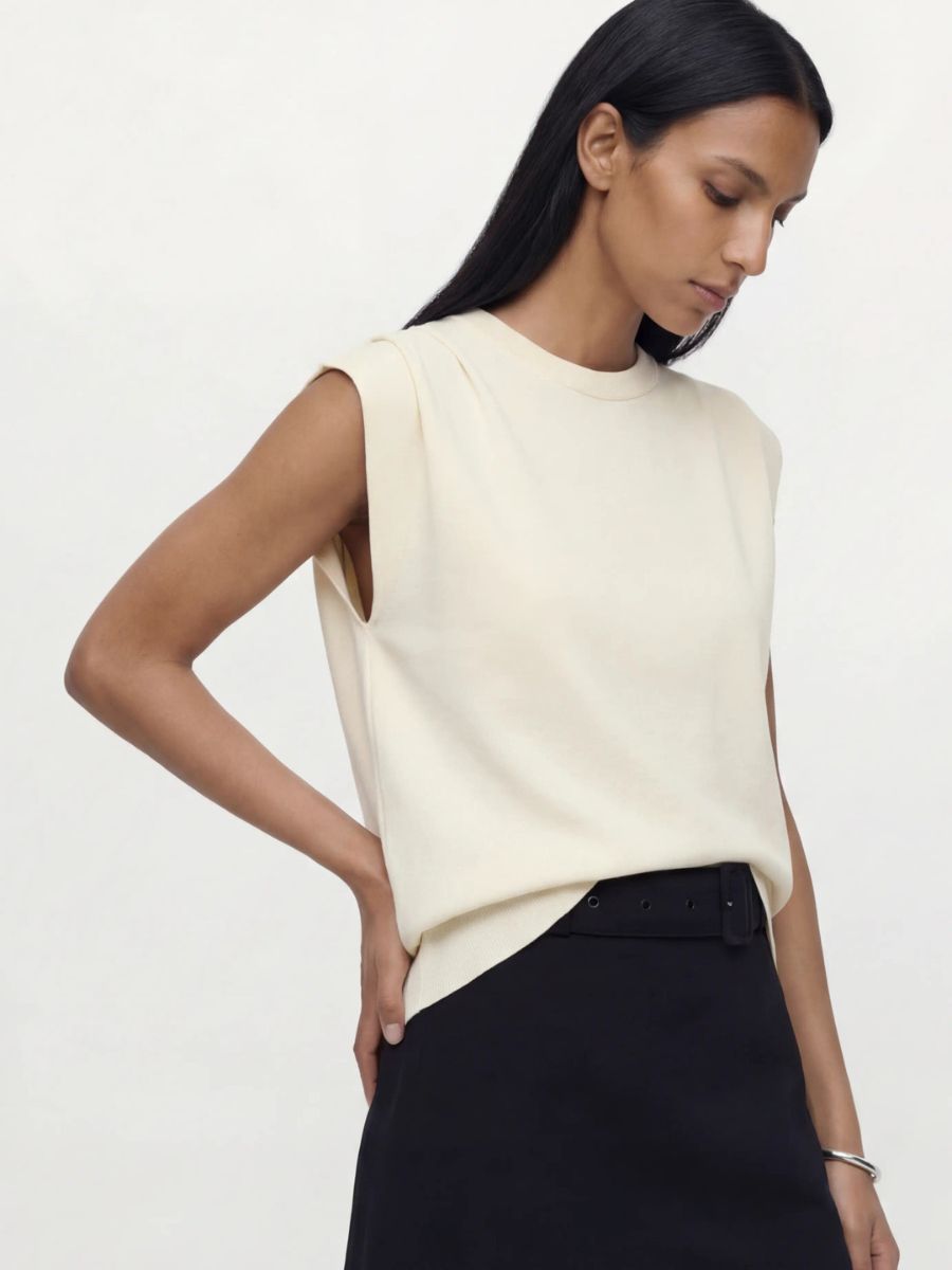 Object - Jolin Sleeveless Knit Top - Birch