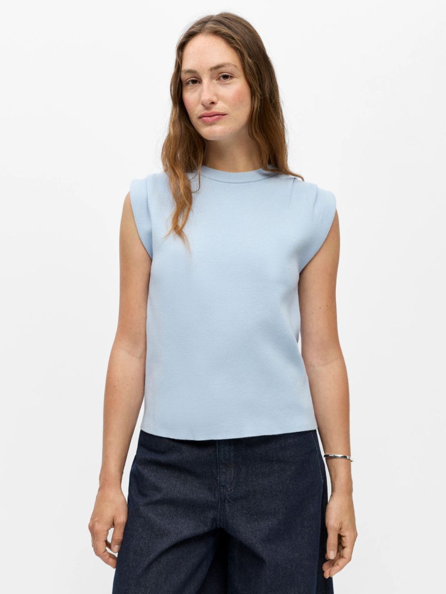 Object - Jolin Sleeveless Knit Top - Kentucky Blue
