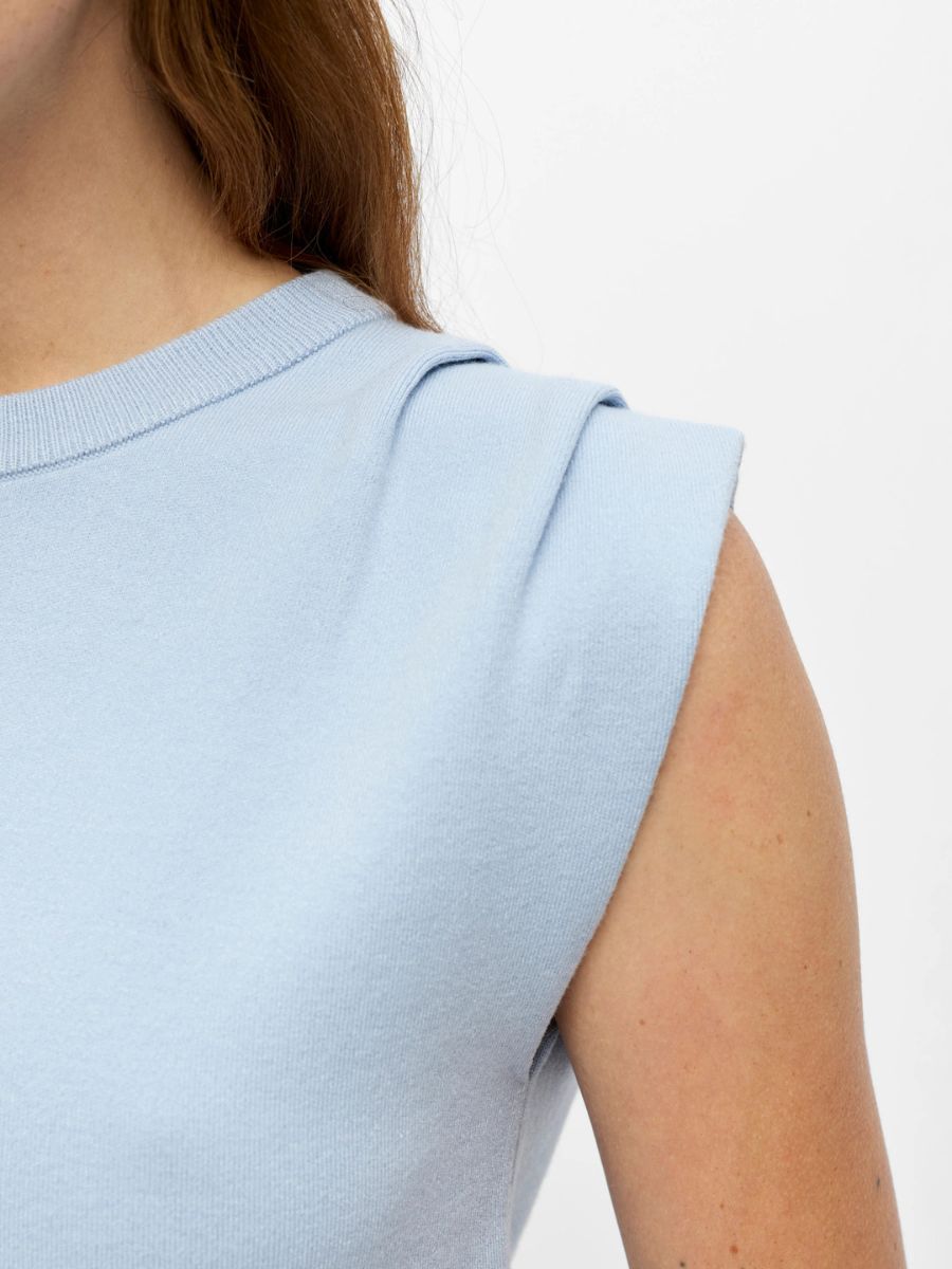 Object - Jolin Sleeveless Knit Top - Kentucky Blue