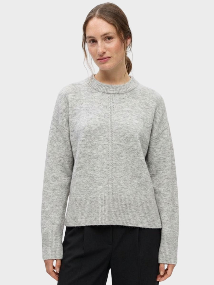 Object - Juno Pullover - Medium Grey Melange