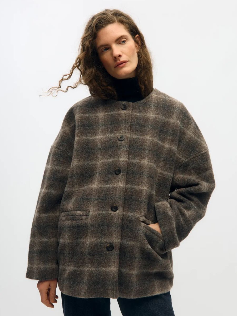 Object - Maise Scarf Jacket - Carafe Multi